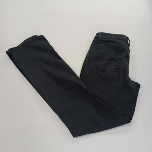 Lee Women's Black Mid-Rise Bootcut Jeans Measured Size (27×31)